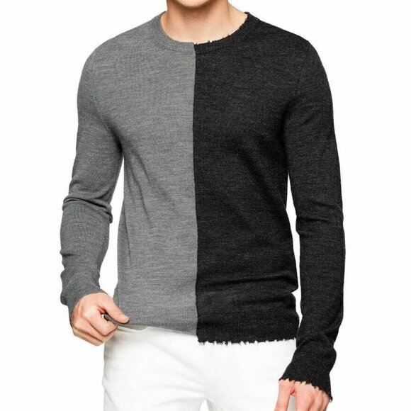 Zadig & Voltaire Jeremy Colourblock Merino Wool Sweater - Picture 1 of 4